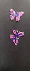 Purple butterfly pendant Item Picture